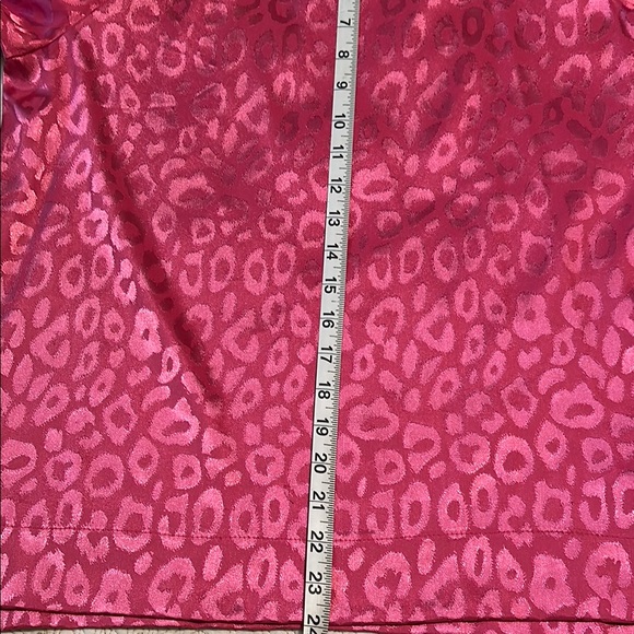 Umgee Pink Puff Sleeve Blouse Relaxed Fit - Picture 5 of 5